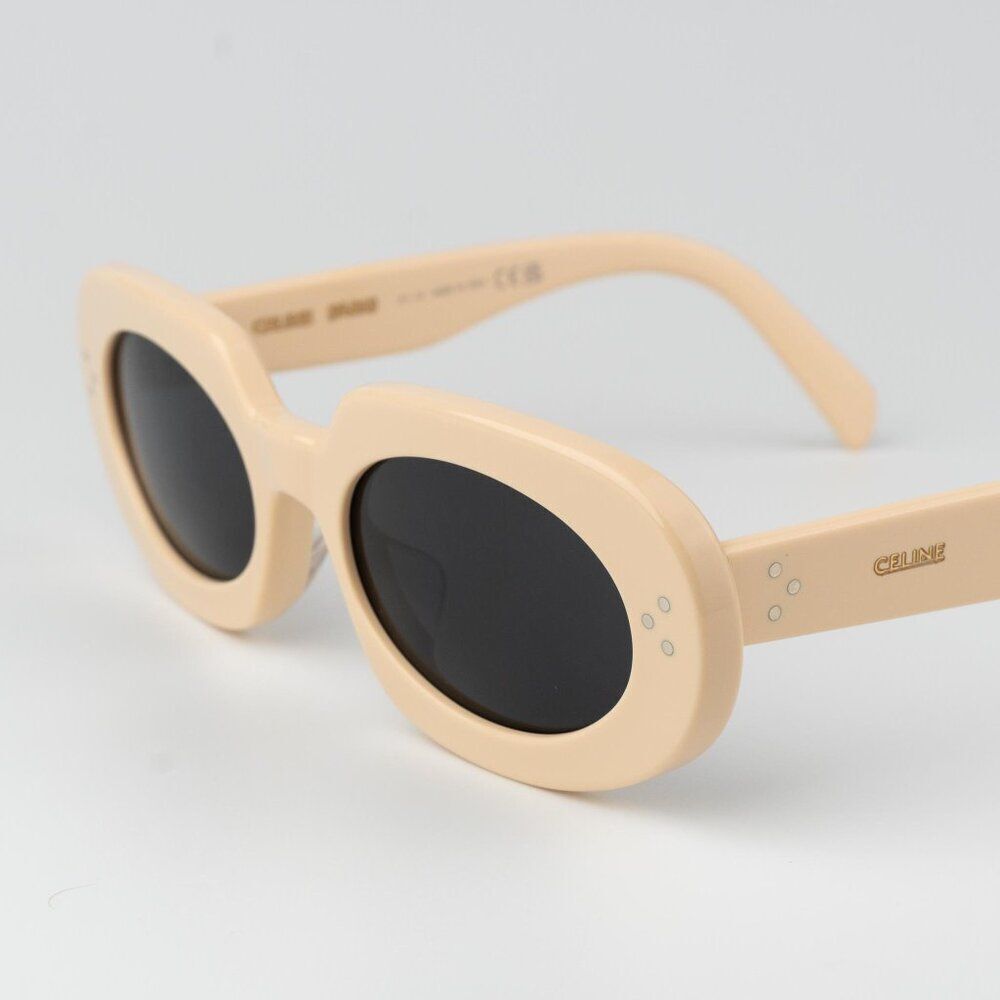 Celine 3 DOTS Women Sunglasses Ivory Grey Geometric CL40276U 25A BRAND NEW - Picture 7 of 10